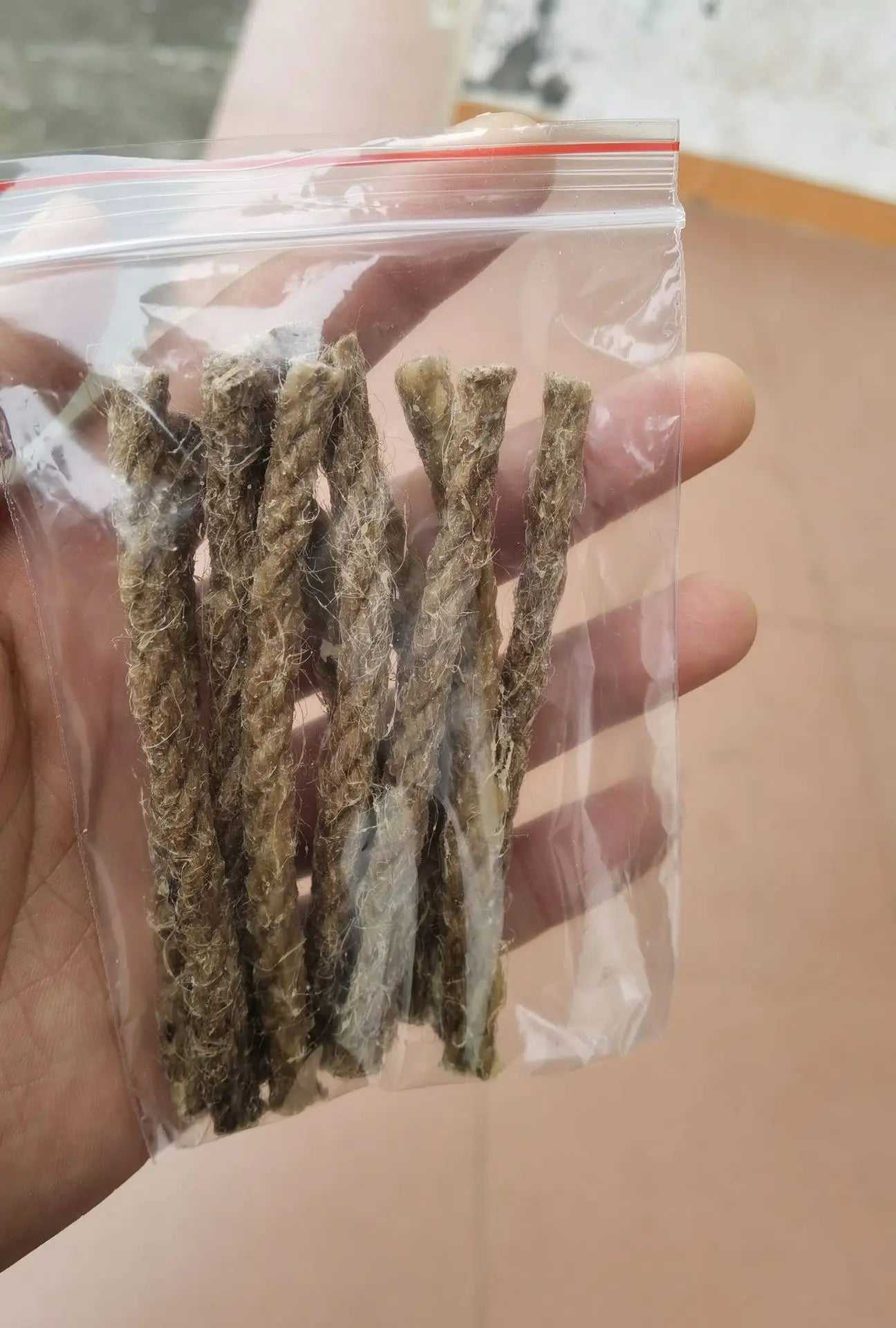 Tinder Rope Natural Fire Starter for Survival - Quick Fire Tabs Flint and Steel for Backpacking, Hiking, Camping, Hunting