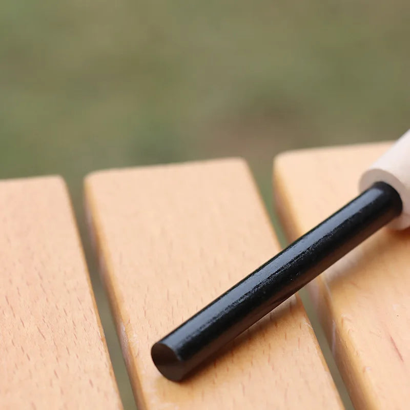 Portable Outdoor Flint with Survival Tools - Magnesium Sticks, Wood Handles, and Flint Stick