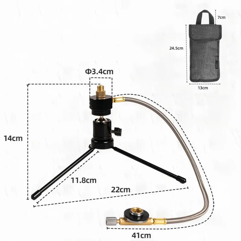 Outdoor Portable Gas Heater for Camping and Hiking - Mini Gas Burner for Warmth and Survival