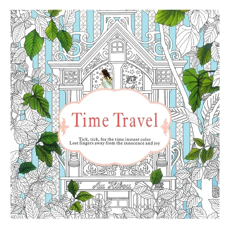 Montessori Small Secret Garden Coloring Book for Adults - Hand-painted Mandala Stress Relief Painting