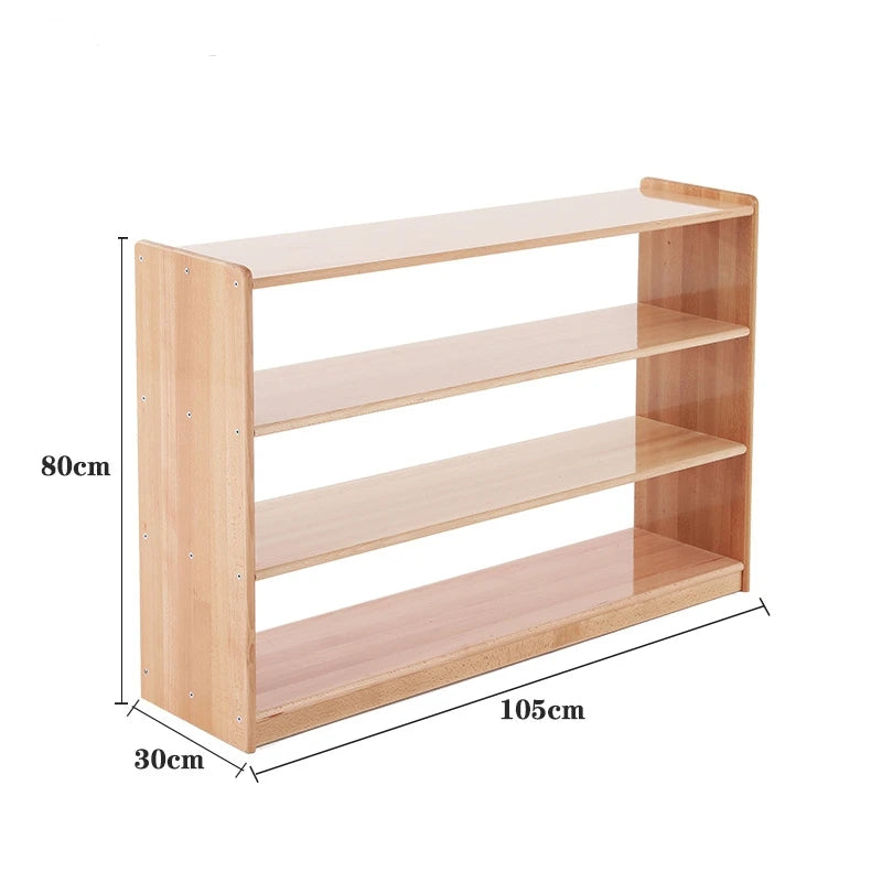 Montessori Kids Beachwood Shelf, Cabinet, Table, Rug Stand, Cupboard for Kindergarten and Childcare Center