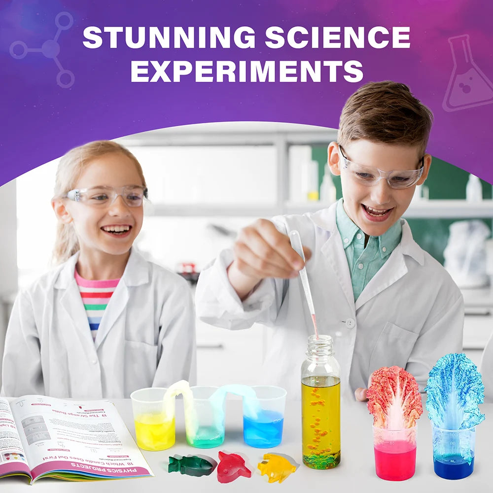 Science Kits for Kids Ages 8+, 105 Educational Experiments STEM Toys for Boys and Girls - Perfect Birthday and Christmas Gift