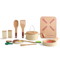 Montessori Children's Play House Kitchen Set Toys Children's Educational Simulation Wooden Toy Vegetable Pot Model Pretend Toys