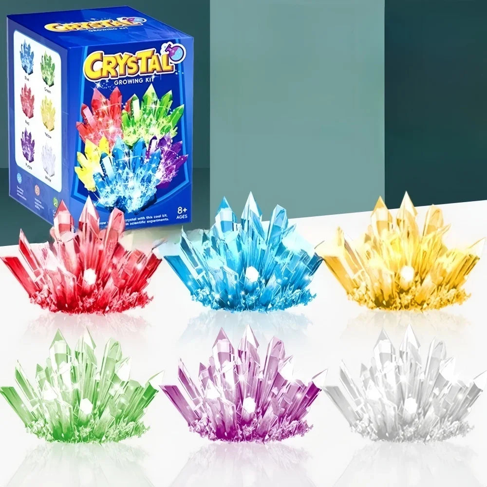 Crystal Growing Science Kit - Educational STEM Toy with a Variety of Colors for Boys and Girls