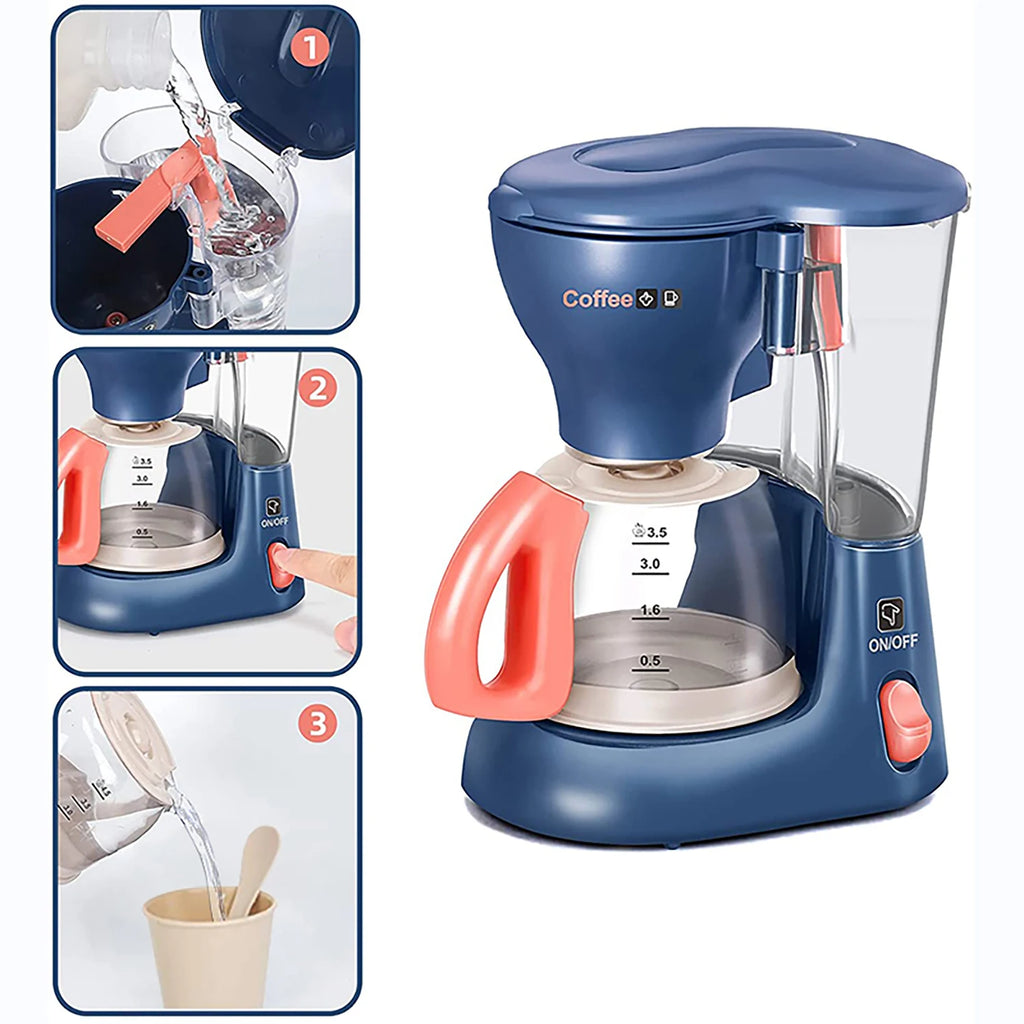 Kids Kitchen Playset - Pretend Play House Simulation Appliances Set with Juicer, Mixer, Vacuum, and Toaster for Educational Fun