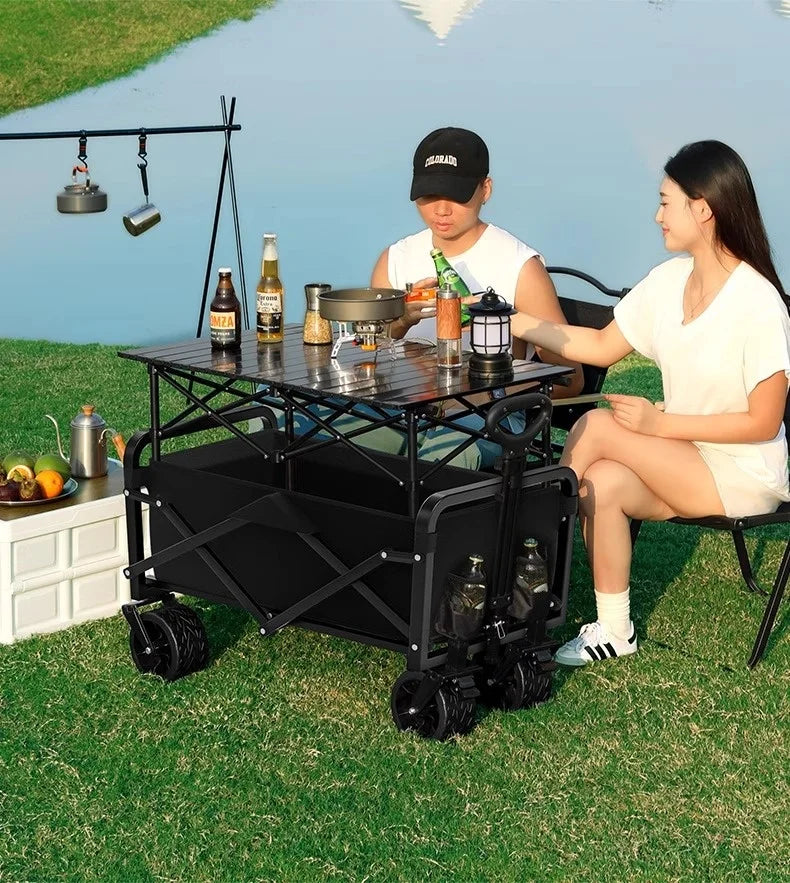 K-star Outdoor Camping Cart for Kids - Foldable Off-Road Wheel Cart for 2024, Ideal for Small Adventures