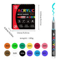Acrylic Marker Pen Set - 12/24/36/48 Colors for DIY Art, Graffiti, School, and Office Supplies