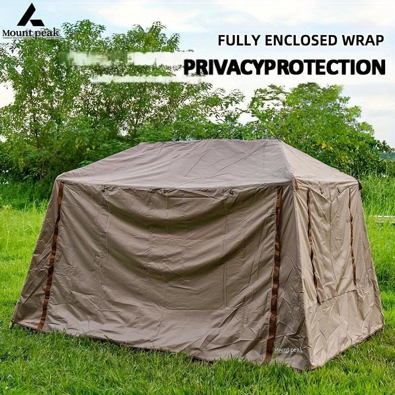 Mount Peak Large Camping Tent for 3-8 People - Quick Set Up Ridge Tent with Canopy for Outdoor Wilderness Adventure