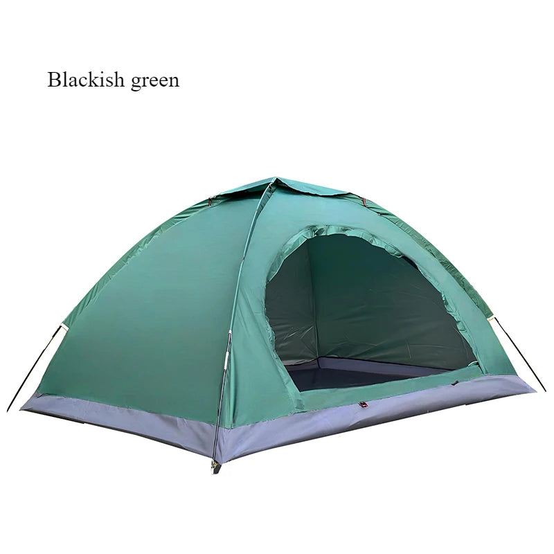 Outdoor Camping Tent - Hand-Built Rain and Sun Protection Hiking Tent for Couples and Children, Portable and Windproof