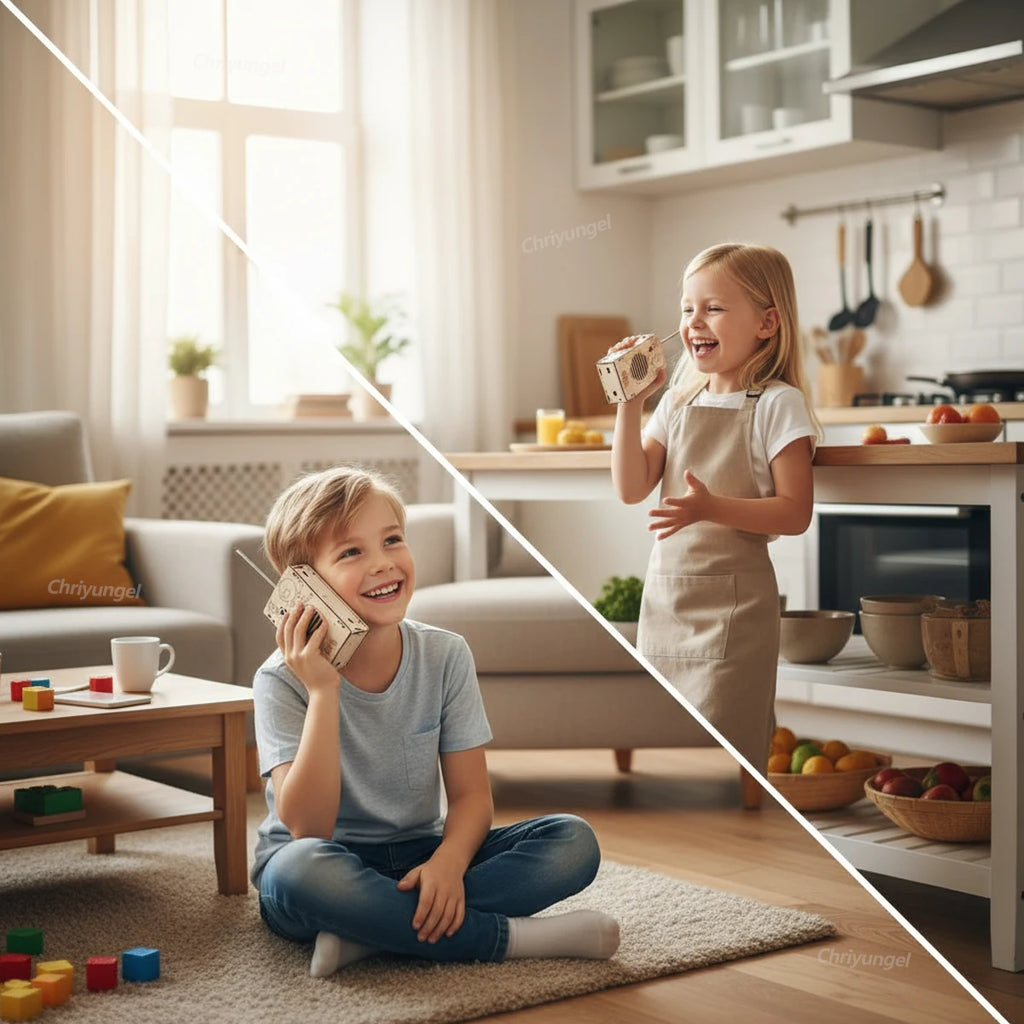DIY Wireless Walkie Talkie Model Kit - STEM Educational Tool for Kids, Science Project Gift