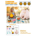 51Pcs Children's Camping Play Set Simulated Campfire Kitchen Food Picnic Role Play Toy for Kids