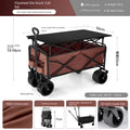K-star Outdoor Camping Cart for Kids - Foldable Off-Road Wheel Cart for 2024, Ideal for Small Adventures