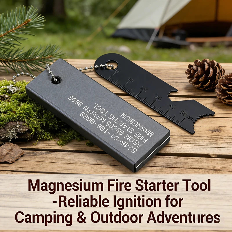 Outdoor Flint and Magnesium Stick for Camping and Wilderness Survival