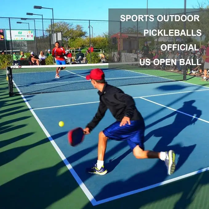 12pcs 74MM Durable Outdoor Pickleballs with 40 Holes - 26g Competition Pickleball Packs