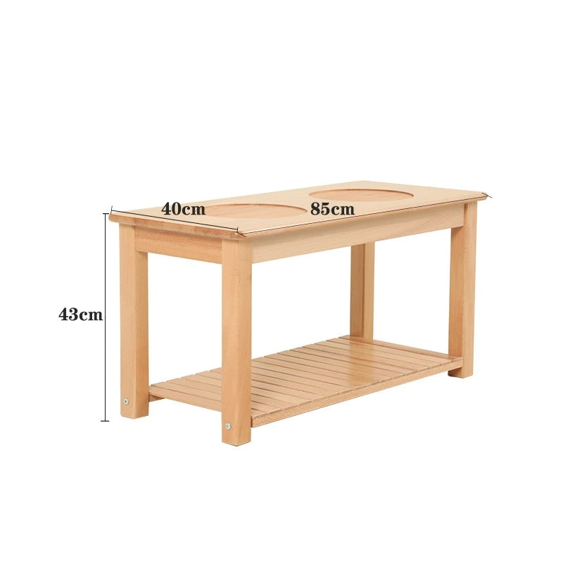 Montessori Kids Beachwood Shelf, Cabinet, Table, Rug Stand, Cupboard for Kindergarten and Childcare Center