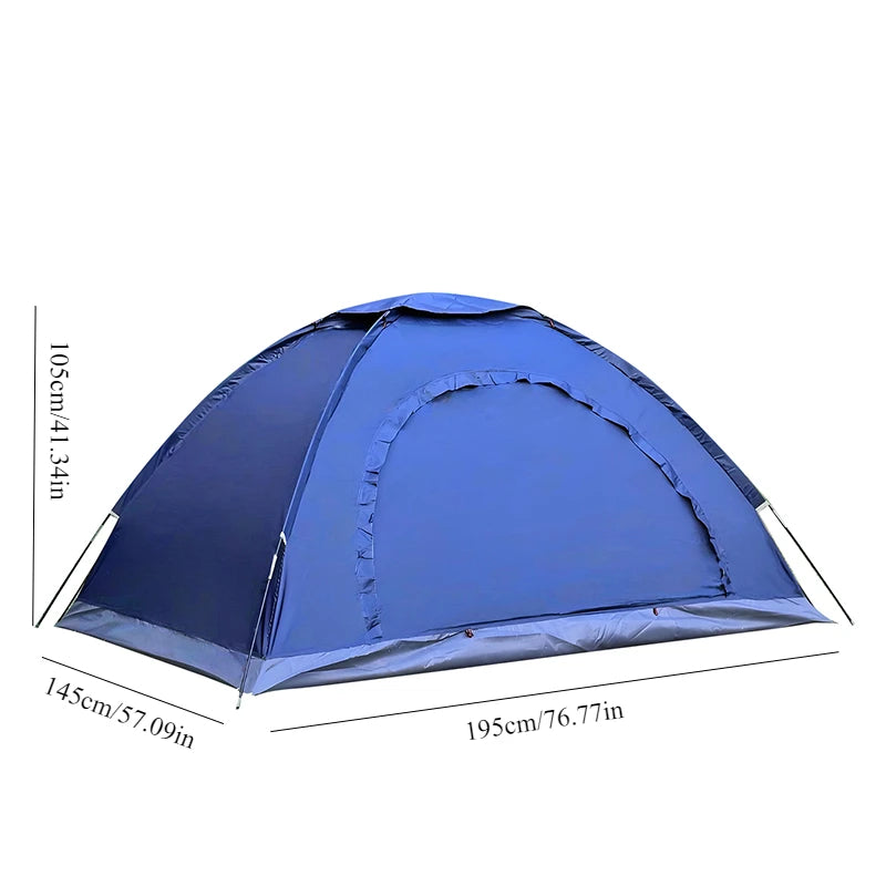 Outdoor Camping Tent - Hand-Built Rain and Sun Protection Hiking Tent for Couples and Children, Portable and Windproof